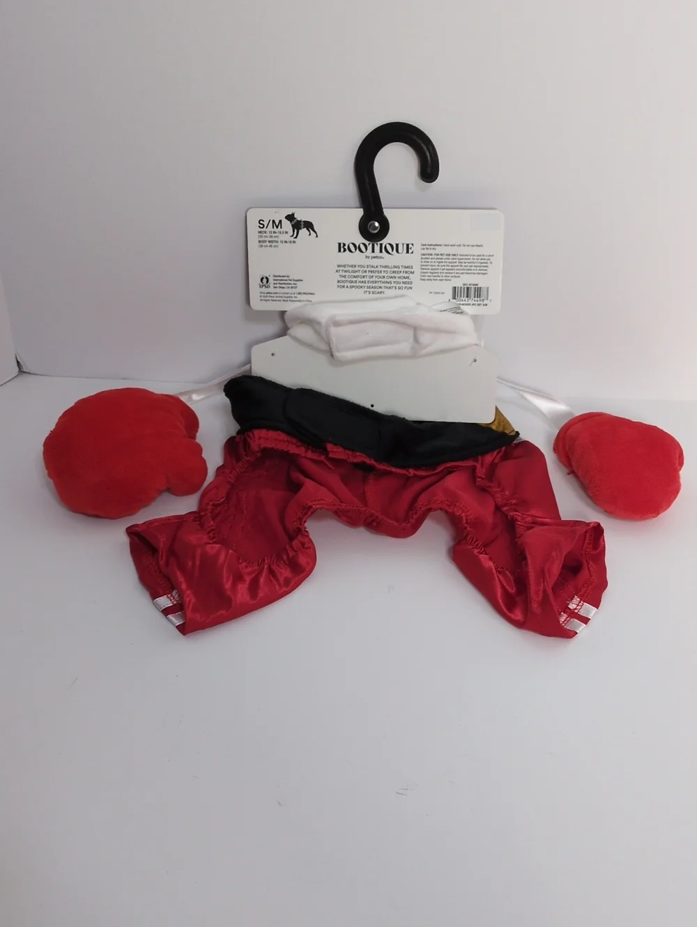 NWT Bootique 2-Piece Boxer Dog Costume Set S/M Boxing Trunks & Gloves Pet Outfit